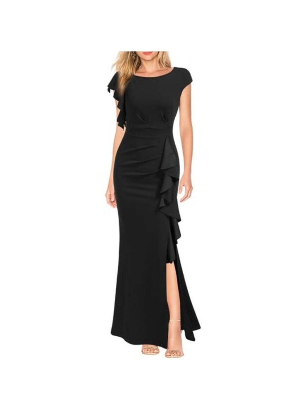 Women's Split Bodycon Mermaid Evening Cocktail Long Dress